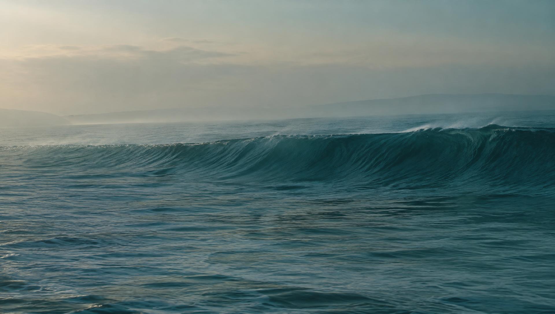 Dawn swell rolling in